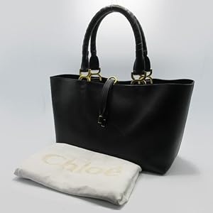【美品】Chloe トートバッグ ディラン オールレザー 黒 肩掛け クロエトートバッグブラック